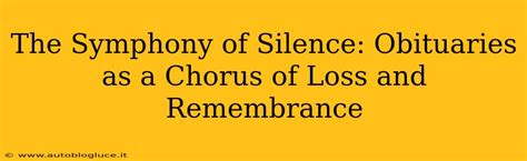  Symphony of Silence - Exploring the Rhythms of Life and Loss